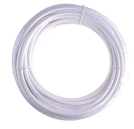 [TUBE01004] Couronne 25m blanc Ø8